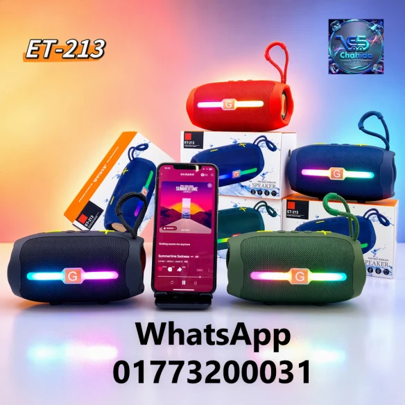 ET-213 Portable RGB Wireless Bluetooth Speaker