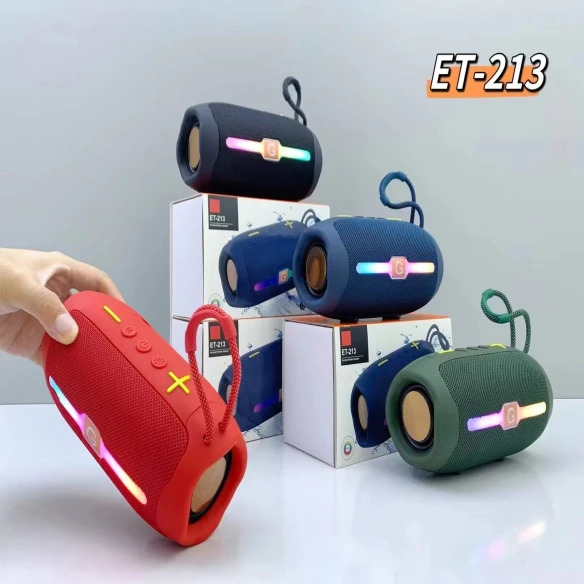 ET-213 Portable Wireless Bluetooth Speaker with RGB LED Light