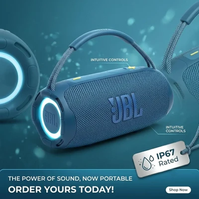 ET-315 20W Portable Wireless Bluetooth Speaker with RGB LED Light