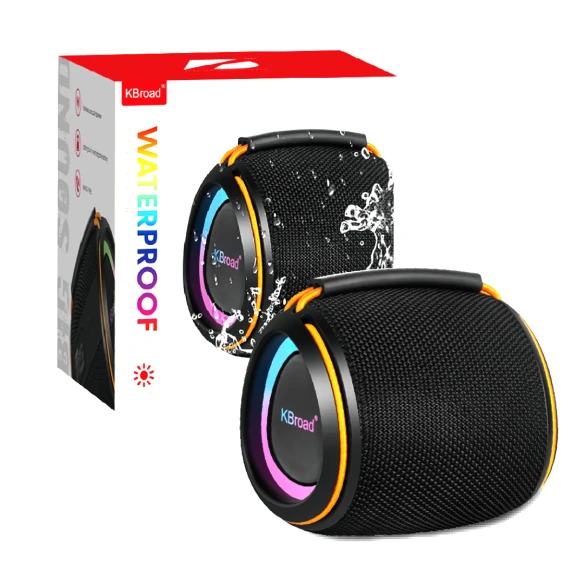 KTS-2408 Waterproof Bluetooth Speaker | 12W Hi-Fi Super Bass & RGB Light