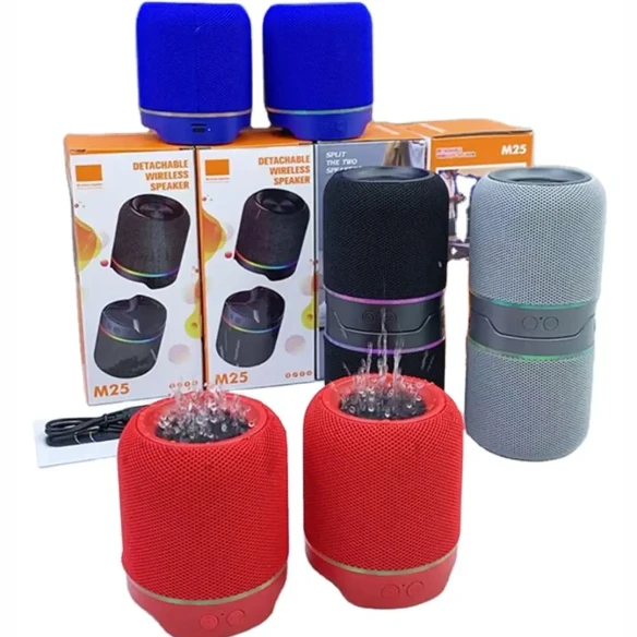 M25 10W Outdoor Wireless Split Speakers with LED Lights