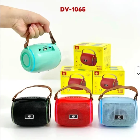 DV-1065 Portable Wireless Bluetooth Speaker with LED Light Ring