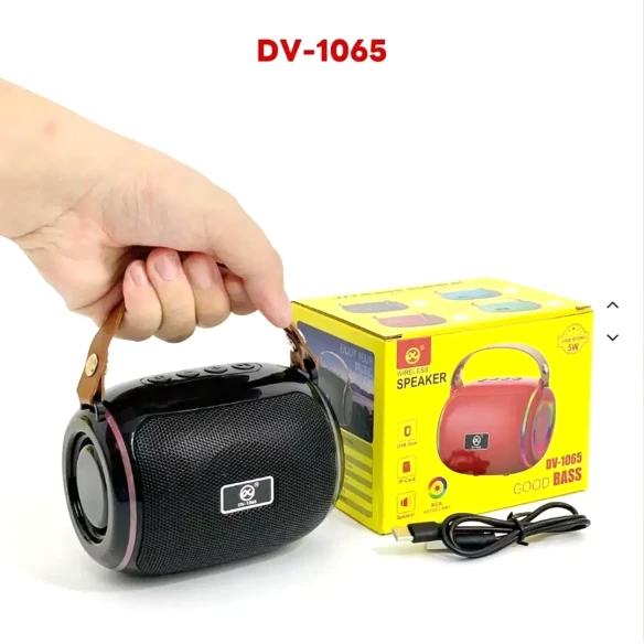 DV-1065 Portable Wireless Bluetooth Speaker with LED Light Ring