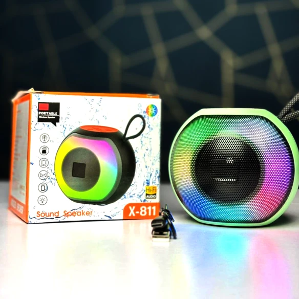 X-811 Portable Wireless RGB Bluetooth Speaker with Viral Sound Quality