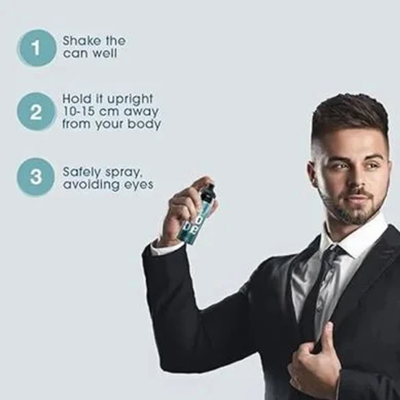 Wild Stone Code Steel No Gas Body Perfume for Men (120ml)